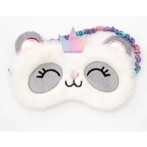 Claire’s Queen Panda Gray White Shiny Foil Girls Eye Sleeping Mask